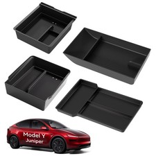 for 2026 Tesla Model Y Juniper Center Console Organizer Tray 4PCS picture