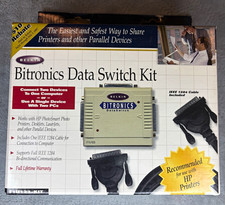 Belkin Bitronics Data Switch Kit F1U123-KIT Parallel Printer DB25 IEEE 1284 Vint picture