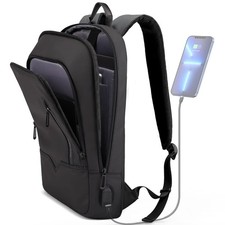 hk Backpack for Men, Business Slim Computer Bag 15.6 Inch, Black picture