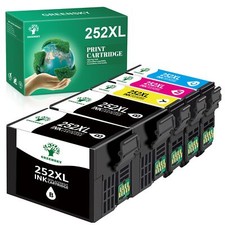 5PACK 252 XL T252XL Ink Replacement for Epson WorkForce WF-7620 WF-7710 WF-7720 picture