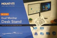 Mount-It MI-2781 Dual Monitor Desk Stand - Black picture