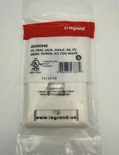 Legrand Trac Jack 2 Port Single Gang Face Plate, Fog White Pack Of 20 picture