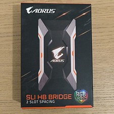 GIGABYTE AORUS SLI HB Bridge RGB Fusion 2-Slot Spacing GC-A2WAYSLI RGB picture