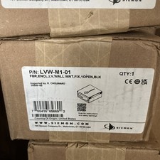 Siemon LBW-M1-01 Fiber Enclosure Box, FBR, ENCL,LV, WALL MNT, FIX, 1OPEN, BLK picture