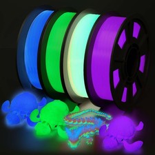 YOUSU 3D Printer Filament Bundle, Glow in The Dark Filament Multicolor, Green... picture