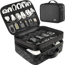 MATEIN Cord Organizer Case with Adjustable Divider, Large DJ Cable File Bag picture