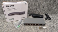 Liberty Security LPOESW8 | Unmanaged Gigabit PoE Switch, 52 V, 120 W, (8) 10/100 picture
