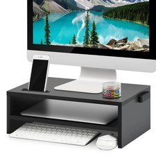 Monitor Stand Riser, 16.5 Inch 2 Tier Computer Printer Shelf Stand for Laptop picture