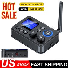 Bluetooth 5.4 Transmitter Receiver RX/TX 3.5mm AUX TV Home Stereo Audio Adapter picture