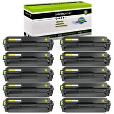 10PK CLT-Y504S Y504S Yellow Toner Fits For Samsung CLX-4195 CLX-4195N CLX-4195FN picture