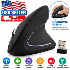 Ergonomic Wireless Mouse Optical USB 2.4G Mini Right Hand Computer Laptop PC Use picture