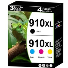 910XL Ink Cartridges High Yield Combo Pack Replacement for HP 910 XL Work for Of picture