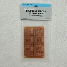 Radio Shack 276-150A General Purpose IC PC Component Board, 417 Indexed Hole NOS picture