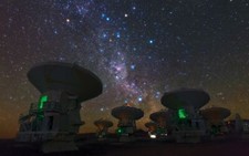 Landscape milky way space atacama desert chile galaxy Custom Gaming Mat Desk picture