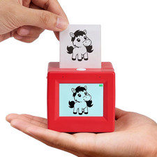 Smart AI Voice Sticker Printer Cube, Magic Thermal Sticker Maker with Display, I picture