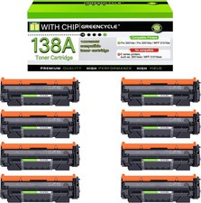 8PK W1380A Toner with Chip For 138A HP LaserJet Pro 3001dw 3001fdw MFP 3101fdw picture