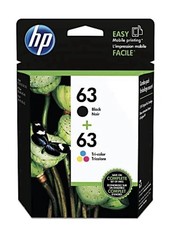 Hp Ink Cartridges  X5 - 63/302   3xBlack And 2x Tri Color Open Box Sealed Bags picture