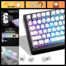 Custom Spider Web Keycaps Set - 60% 75% 100% OEM Profile, Backlit, IMD Tech, Whi picture