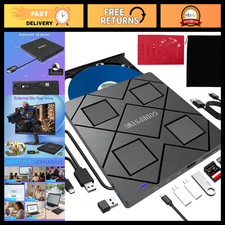 8-in-1 USB-C External Blu-ray Drive, Hub & Card Reader for Laptops & PCs picture