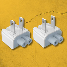2 x Apple A1555 Duckhead US Prong Plug MagSafe Adapter 45W 60W 85W picture