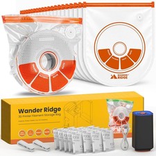 20PCS U-Shaped 3D Filament Storage Bags Kit for PLA PETG ABS TPU, Pump,Desiccant picture