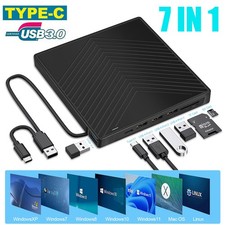 NEW External DVD Optical Drive Type-C USB 3.0 CD Writer USB C DVD +/-RW Reader picture
