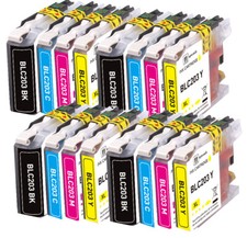 16 PK Premium Ink fits Brother LC203 Series MFC-J480DW MFC-J5320DW MFC-J4320DW picture
