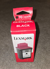 Genuine Lexmark 70 Black Ink PRINTER Cartridge New Box Sealed PACKAGE  picture