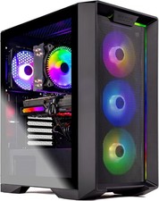 Custom Build ARGB Desktop Ryzen 5 GAMING PC 16GB RAM 512GB SSD 4GB GPU Win11 picture