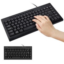 USB Wired Arabic/English Ergonomic 85 Keys Keyboard with Multimedia Keys for PC picture