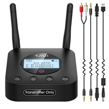 1Mii B06TX+ Bluetooth 5.2 Long Range Transmitter for TV PC Projector aptX LL HD picture