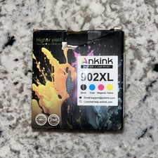 Ankink 902XL HIGHER YIELD Ink Cartridges 4-Pack Sealed Packaging picture