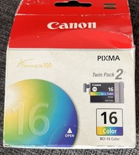 Genuine Canon PIXMA Twin Pack BCI-16 Color Ink 16 Color  -New Factory Sealed picture