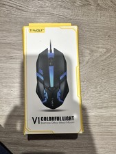 T-Wolf V1 Colorful Light Business Office Wired Mouse / New picture