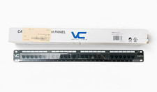 16 Vertical Cable CAT6 24-Port RJ-45 Unshielded Patch Panel T568B 180* picture
