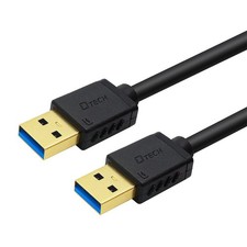 DTECH USB Type A 3.0 Cable 6 ft Male to High Speed Data Cord 6ft, Black picture
