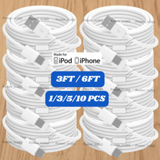 USB Charger Cable Charging Cord 3/6FT For iPhone 6 7 8 X XR XS 11 12 13 14 Lot picture