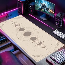 1pc 2D Flat,A Large Vintage Celestial Phases Mouse Pad Designed for Gaming And picture