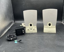 Harman Kardon HK195 Multimedia Computer Speakers Tested Working w/ AC Adapter picture