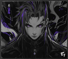 GLSSWRKS Zane Glass Mouse Pad Limited Edition Numbered Anime Art Ships to USA picture