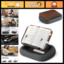 Adjustable Lap Book Pillow Stand with Storage, Multi-Angle Reading Cushion for B picture