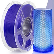 IEMAI 3D Printer Filament 1.75mm, Transparent PLA Filament Blue 1kg | Excelle... picture