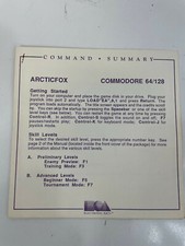 Commodore 64/128 C64 Game  / Manuals Instructions Arctic Fox picture