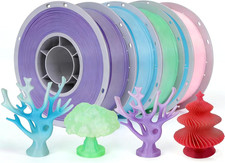 Crystal Rainbow PLA 3D Printer Filament Bundle, 4 Rolls,1Kg Spool(2.2Lbs) 1.75Mm picture