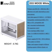 JONSBO D33 MicroATX PC Case Tempered Glass 360mm Radiator Support picture