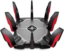 TP-LINK Archer AX11000 Tri-Band Wi-Fi 6 Gaming Router - Black/Red WIFI WIRELESS  picture