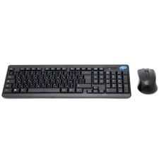 Wireless Mouse And Keyboard Kit With Russian Layout RU QWERTY Black picture
