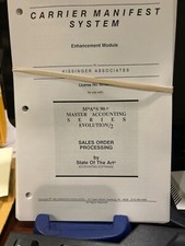 BRAND NEW UNUSED ENHANCEMENT  For MAS 90. CARRIER MANIFEST WITH LICENSE CODE. picture