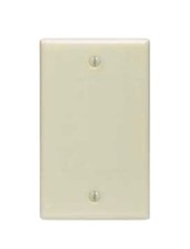 LEVITON Wall Plate, Blank, 1-Gang, Box Mount, Ivory ThermosetMFR #: 86014 picture