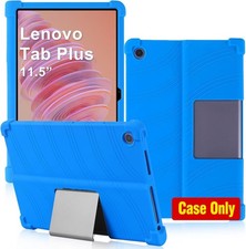 Soft Silicone Case for Tab Plus 11.5 Inch 2024, Blue, Stand, Lightweight picture